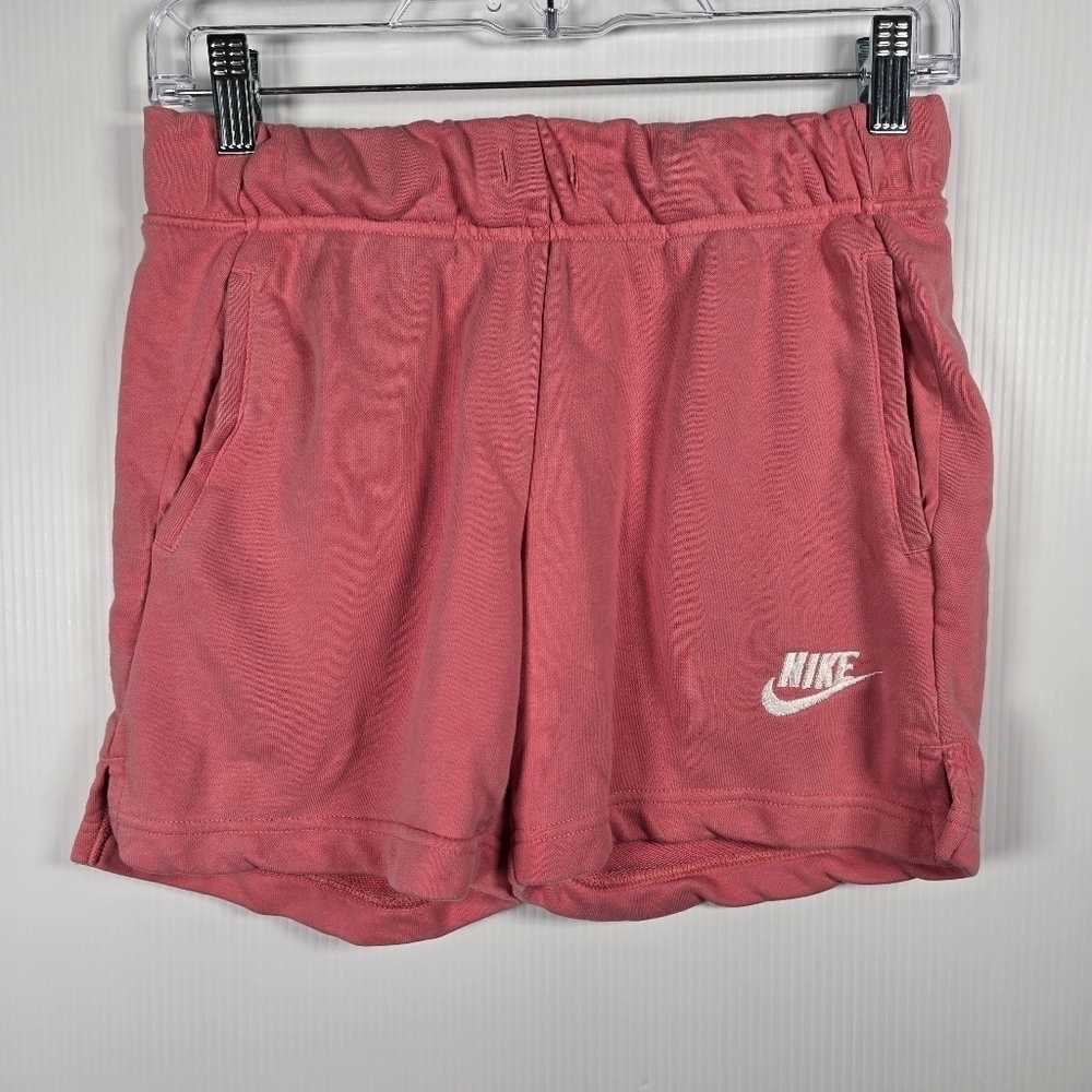 NIKE Big Kids(Girls) Magic Flamingo Sweatpant Shorts Size L Terrycloth Lining